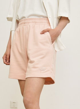 Skechers斯凯奇时尚百搭短裤男女夏季新款宽松休闲运动裤L122W057