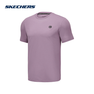 Skechers斯凯奇男子短袖 P225M097 T恤运动休闲速干舒适上衣打底衫