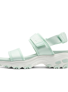 Skechers斯凯奇女鞋夏季厚底露趾凉鞋软底防滑户外沙滩鞋119853