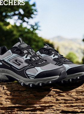 Skechers斯凯奇男鞋秋冬款登山徒步户外鞋防滑耐磨休闲鞋237754C
