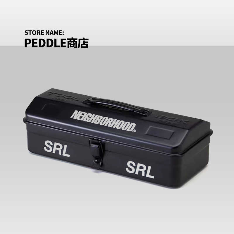 现货NEIGHBORHOOD NBHD BOX SRL园艺系列户外收纳方形铁盒工具箱