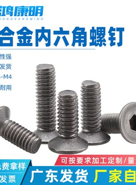 速发钛合金平杯内螺角螺钉M4沉头机丝5腐蚀螺栓M防M6TA1TA2钛六丝