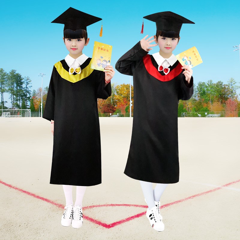 现货速发儿童服幼儿园学士礼服小学生毕业典礼拍照服装小套装