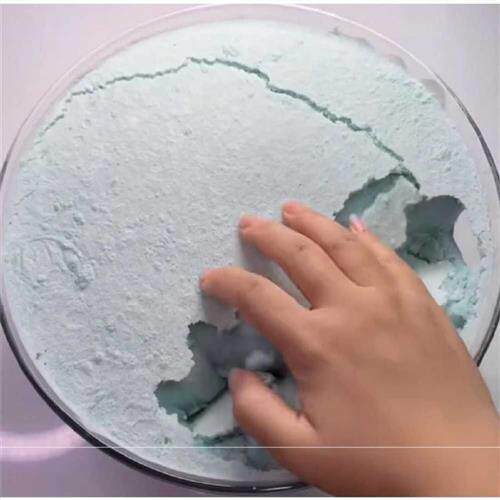 速发脆皮史莱姆充气解皮冰山泥史莱姆脆压发泄头戳泥棉花泥网格馒