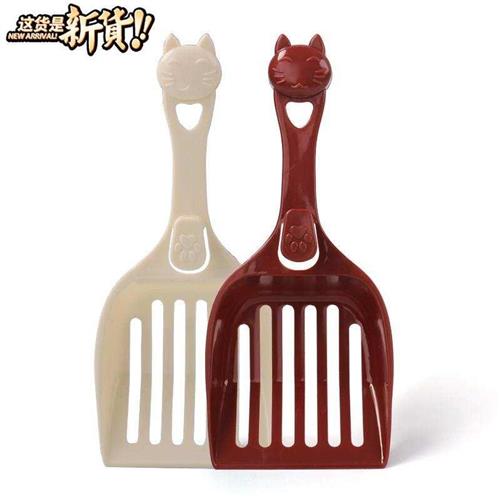 速发新品大号猫砂铲子长柄猫屎便铲厕所猫砂盆用猫沙铲2大孔豆腐