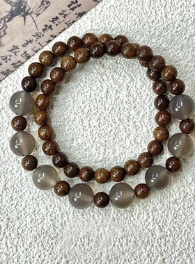 半城山水中式串珠手链盘玩出独特