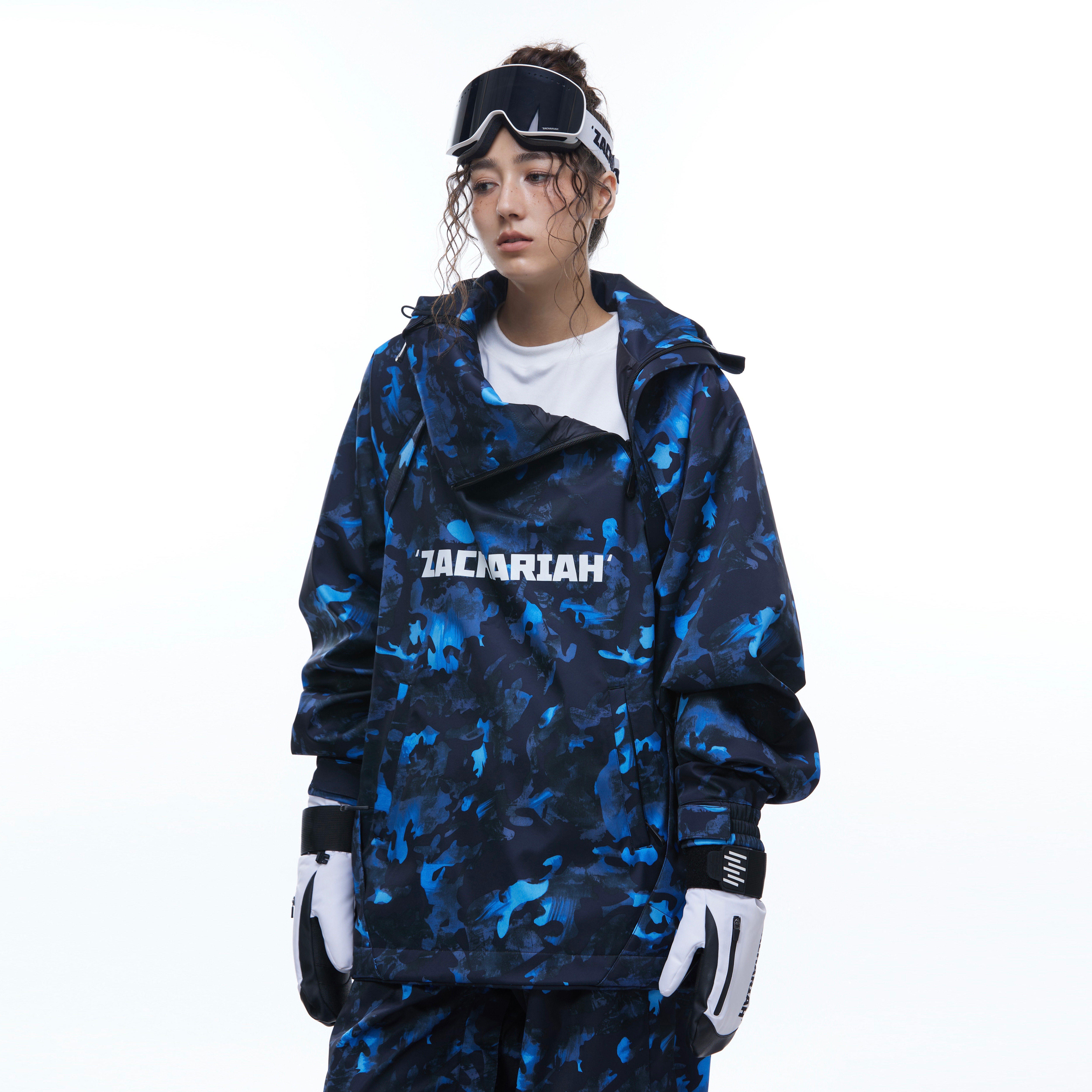 ZACHARIAH【蓝枫叶】单板滑雪服套装女 防水雪衣防风硬壳双板男款
