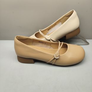 红蜻蜓平底单鞋 女一脚蹬BC63076013 BC63076012新款 浅口软皮奶奶鞋