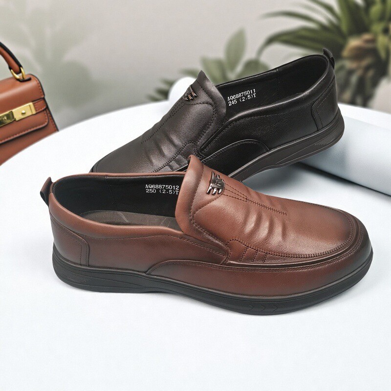 红蜻蜓正装皮鞋男秋季款AQ68875011商务休闲一脚蹬真皮AQ68875012