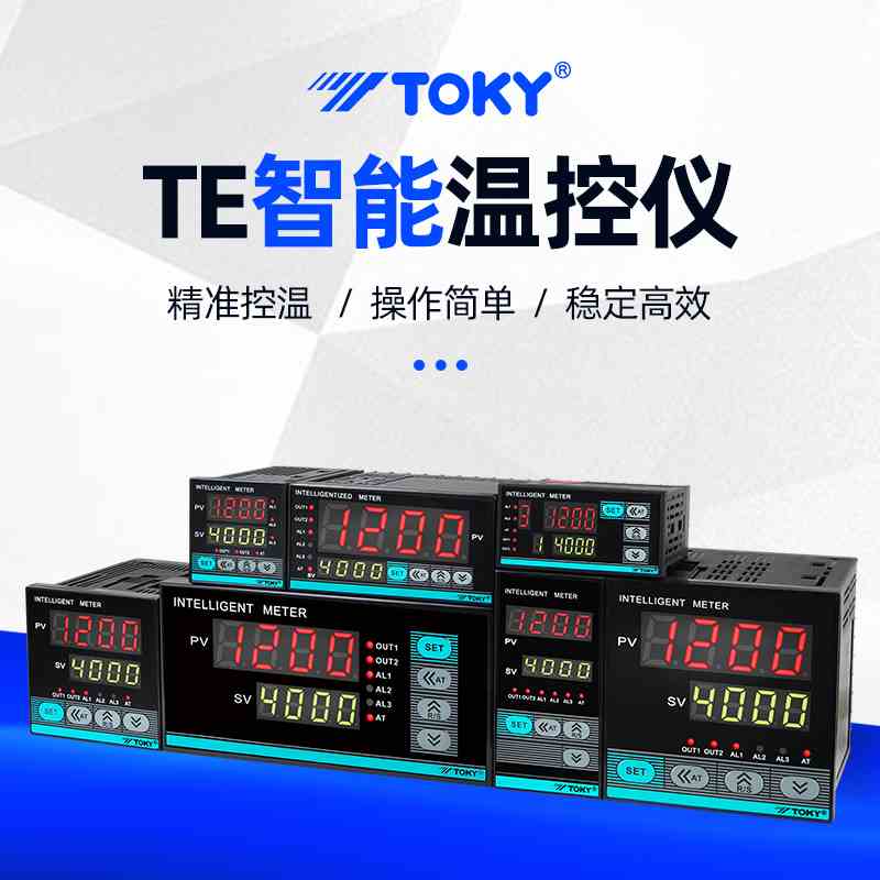 TOKY东崎RS845温控表TE9-DC10W TE6TE74-SC18 TE-RB10W温控器20MA