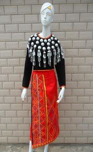 景颇族少数民族演出服女成人民族风云南景颇族舞蹈服装佤族新款女