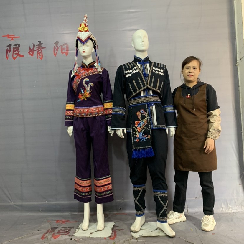 新款畲族少数民族服装女高端婚嫁礼服传统凤冠刺绣服饰套装演出服