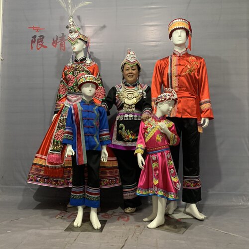 新款畲族少数民族服装女高端婚嫁礼服传统凤冠刺绣服饰长裙演出服