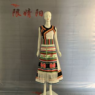 傈僳族云南怒江丽江香格里拉傈僳族怒族少数民族女套装婚礼礼服订
