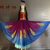 舞研艺考20新款 服饰演出服表演定制 新疆维族晁煜维族组合舞蹈服装