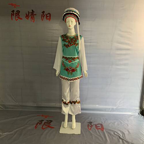 费纳约云南大理白族特色民族演出服白族服饰民族风表演服定做套装
