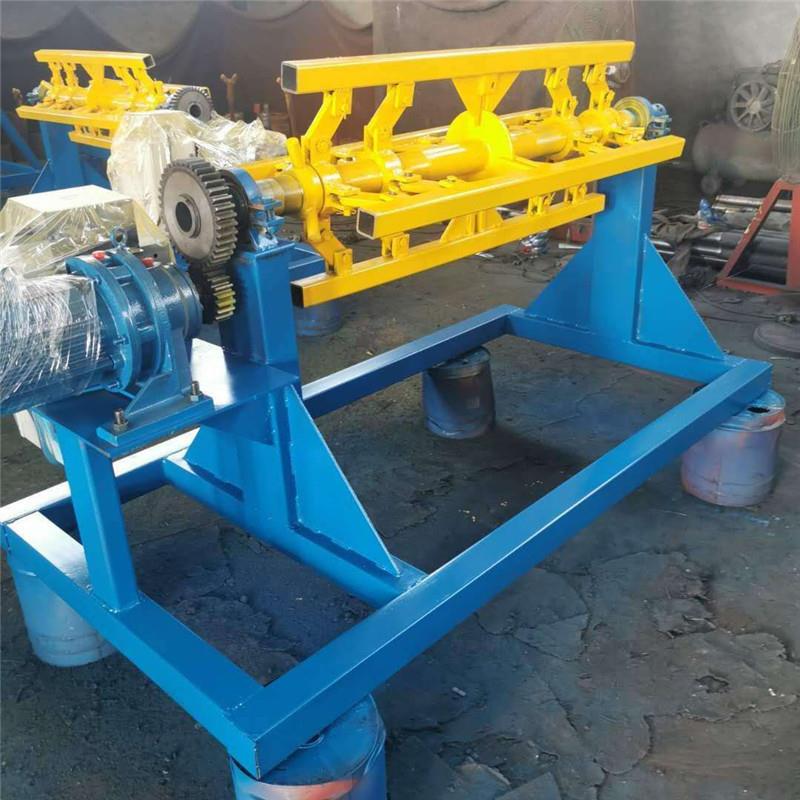 压瓦机放料架电动彩钢卷上料架变频可调速送料机自动开卷机放料机