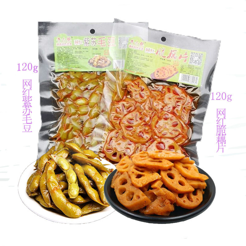 辣将军网红脆藕片香辣紫苏毛豆荚