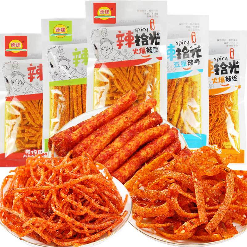 德建kk星辣条大辣片辣拾光超爆辣