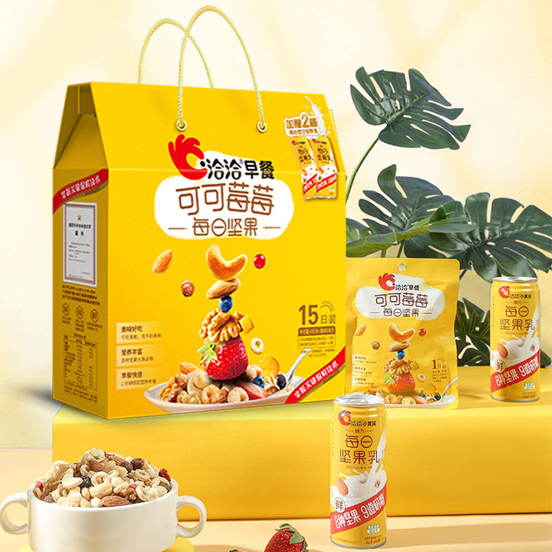 洽洽早餐每日坚果450g可可莓莓