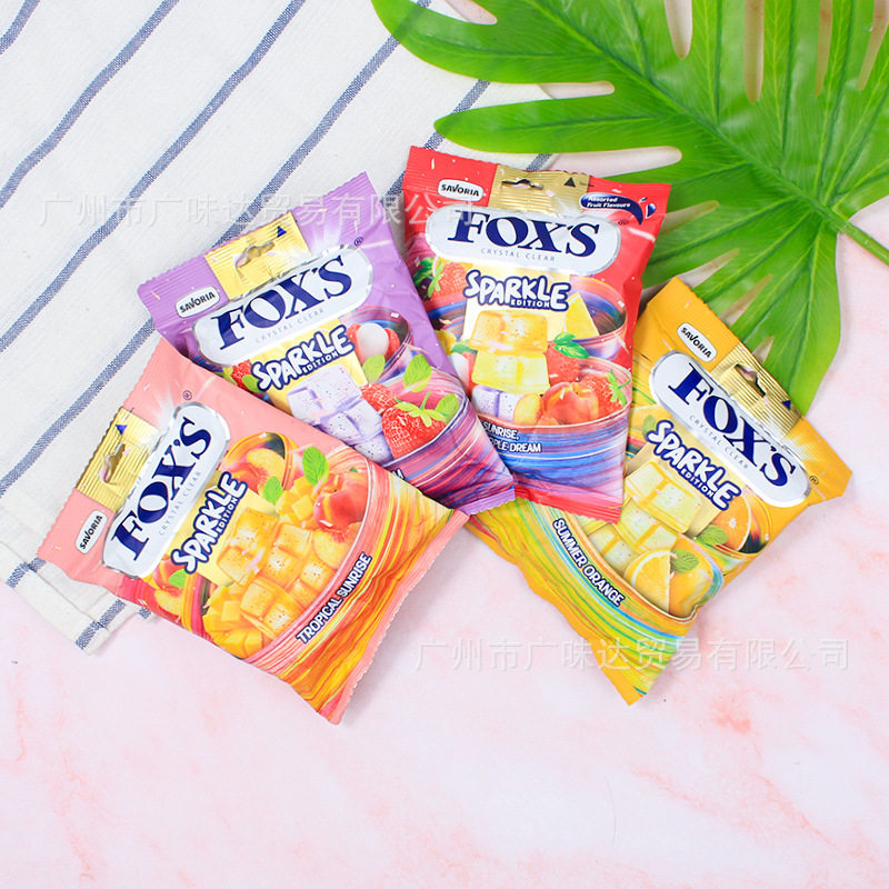 foxs水晶糖霍士FOX'S星钻系列网红混合水果硬糖进口喜糖休闲零食