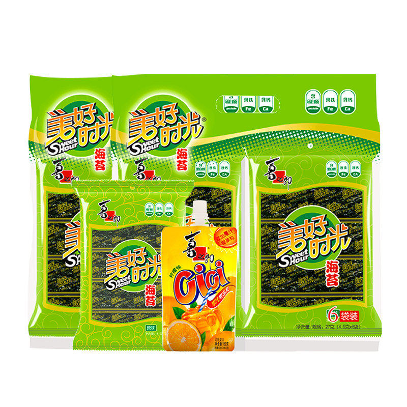 喜之郎时光美好海苔原味大片装