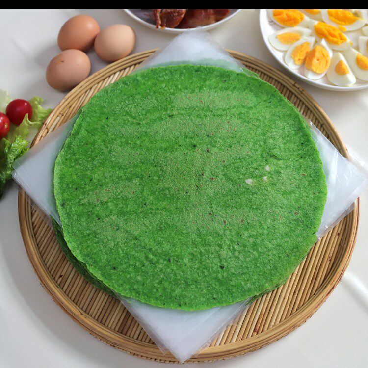 一件速冻菠菜面饼面食圆形烙饼