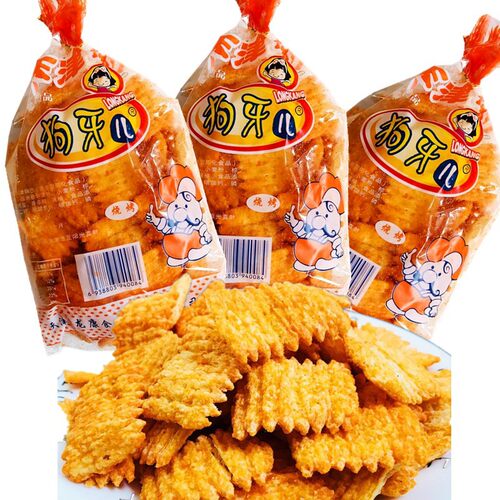 80后经典怀旧零食狗牙儿锅巴天津