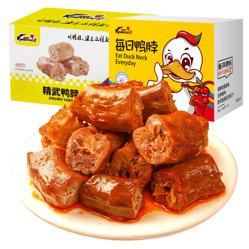 精武麻辣甜辣鸭脖组合900g休闲