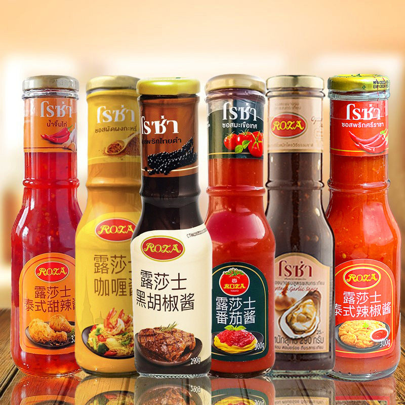 泰国进口露莎士黑胡椒酱料番茄