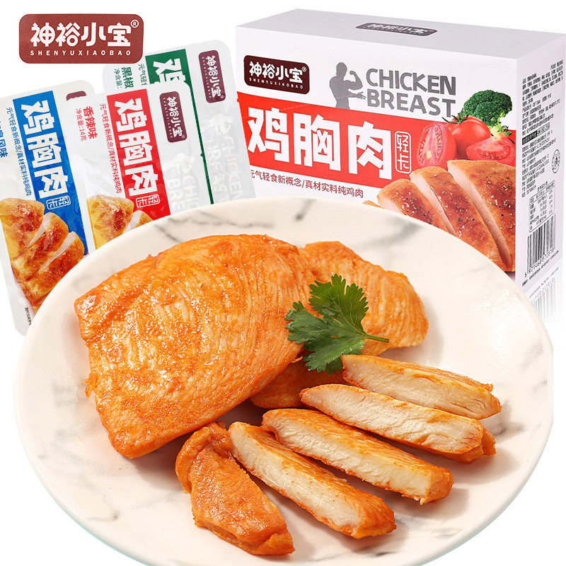 神裕小宝香辣味鸡胸肉黑胡椒味