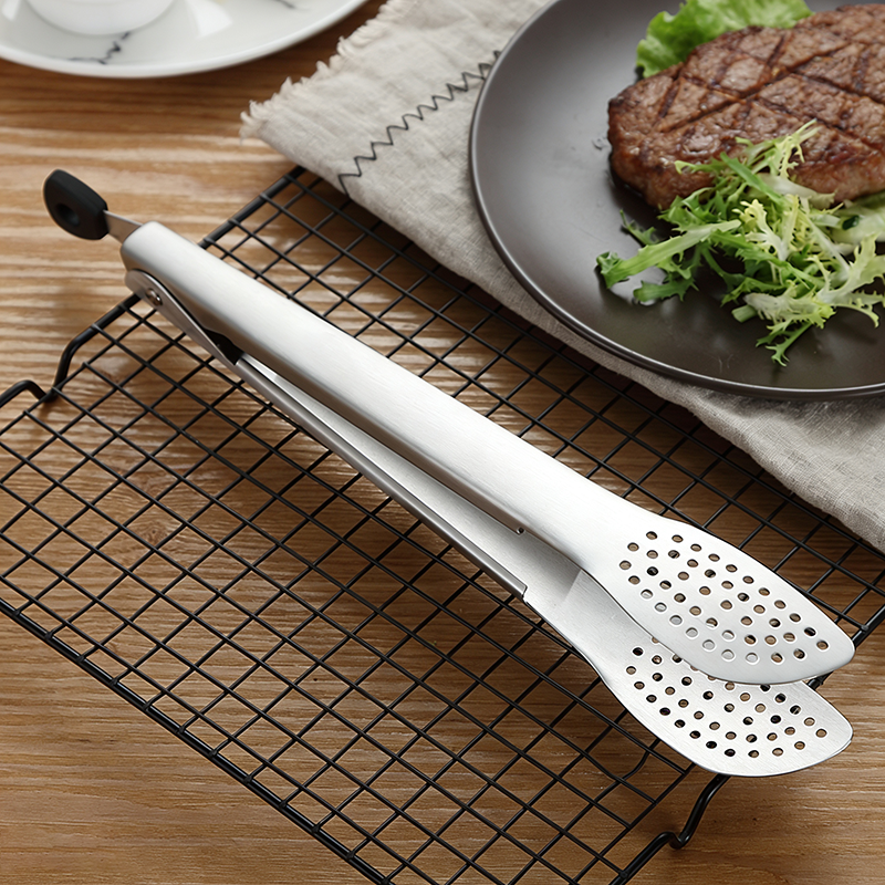 304不锈钢夹子厨房专用食品级防烫耐高温食品夹面包牛排烤肉夹子