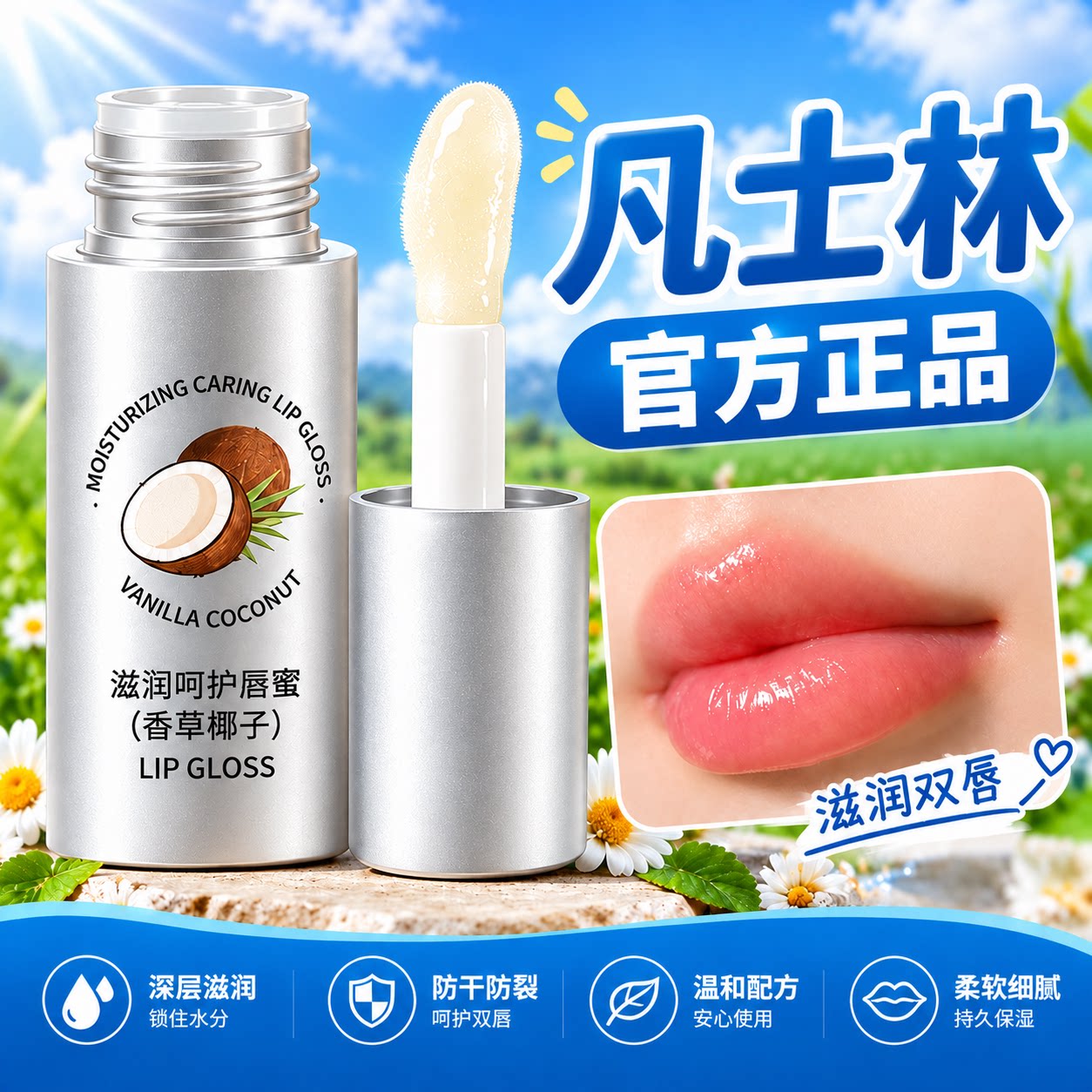 2026新款唇维生素E润唇膏补水保湿滋润护唇淡化唇纹去死皮防干裂