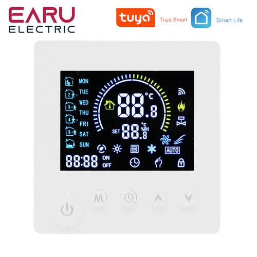 K1M TUYA WiFi 温控器 温度控制器 水电地暖 TRV AC90V-240V 3A 1