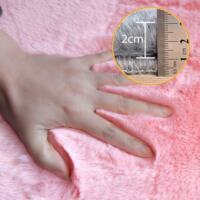 Modern and simple imitation rabbit fur bay window bed carpet, thickened plush living room carpet, and children's crawling bedroom carpet thumbnail 7