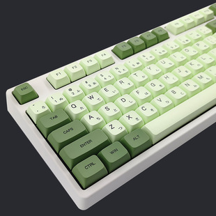 cmany机械键盘抹茶绿主题键帽PBT热升华工艺制作机械键盘xda键帽