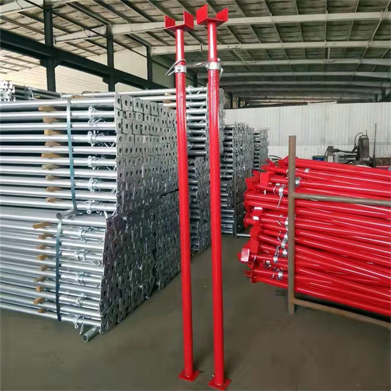 独立钢支撑建筑铝膜支撑 PC斜支撑 可调节钢支撑脚手架加固高强度