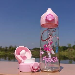正品斗罗大陆儿童水杯吸管杯带刻度杯盖夏季PPSU学生杯子可高温