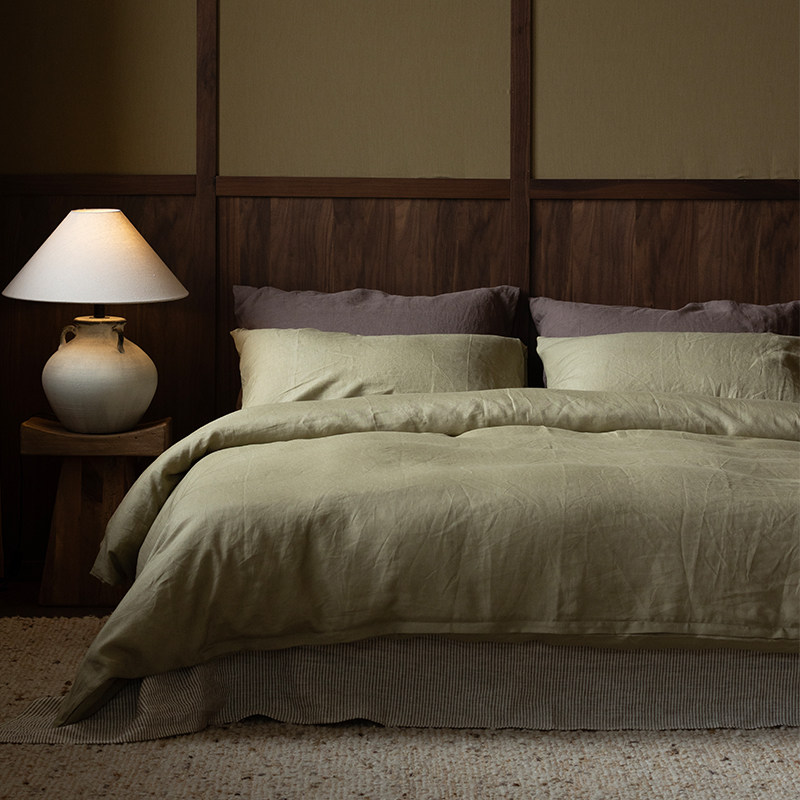 有青四件套 Refresh芮夫 进口亚麻轻奢高端高级感夏质感侘寂风