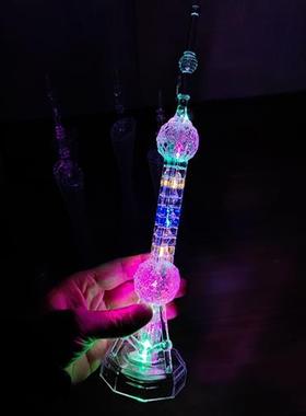 发光小夜灯广州塔小蛮腰东方明珠塔模型桌面小摆件创意生日礼物