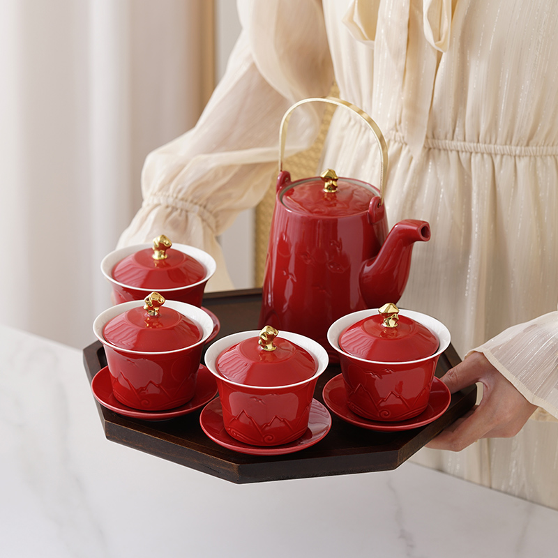 婚庆敬茶杯套装结婚用品对碗杯子