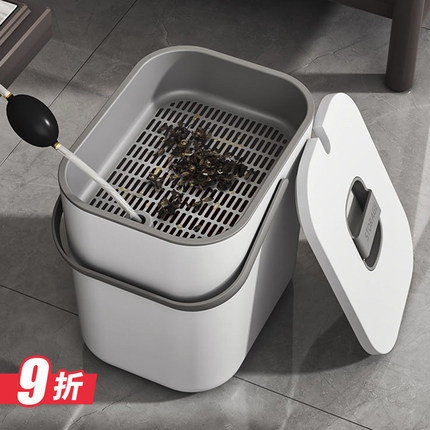 茶水桶废水桶干湿分离茶台专用垃圾桶茶渣桶家用茶叶过滤大号茶桶