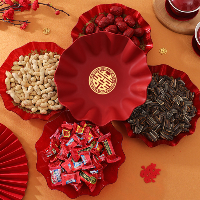 婚庆果盘客厅喜糖盘子