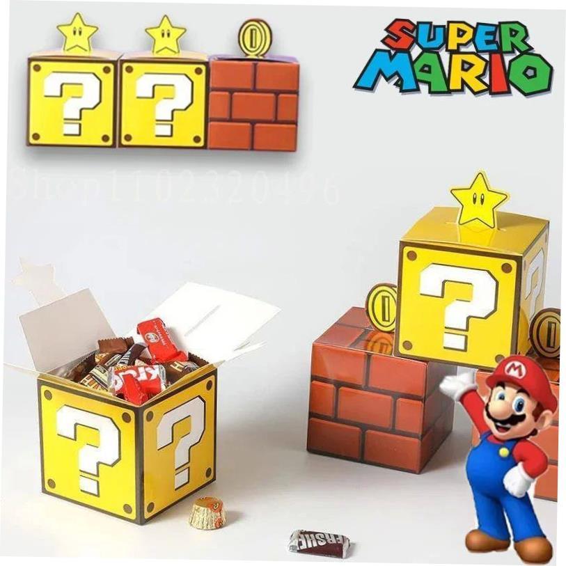 Super Mario Bros Party Candy Cute Gift Box Christmas Gift Bo