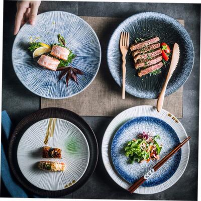 dinner plates ceramic steak plate dishes 西餐盘 western food