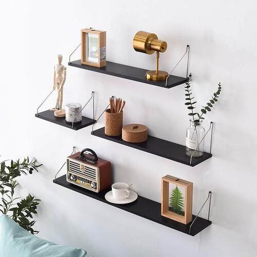 Free of punching the wall shelf rack hanging wall of the