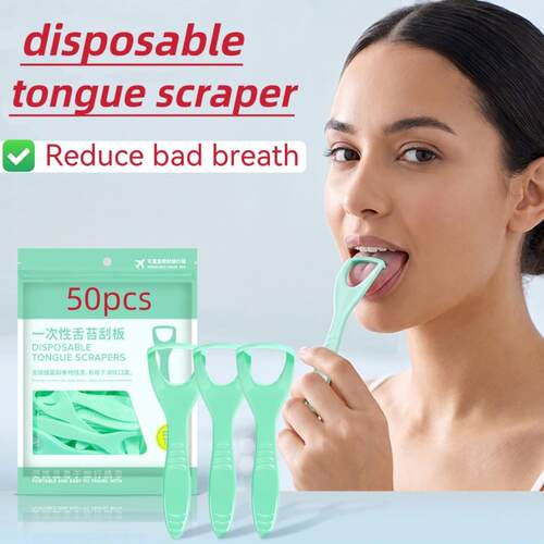 Disposable Tongue Scraper Oral Tongue Cleaner for Fresh