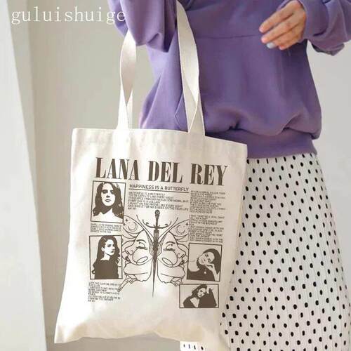Shopping Bag Lana Del Rey Ldr Graphic Tote Harajuku Shopper