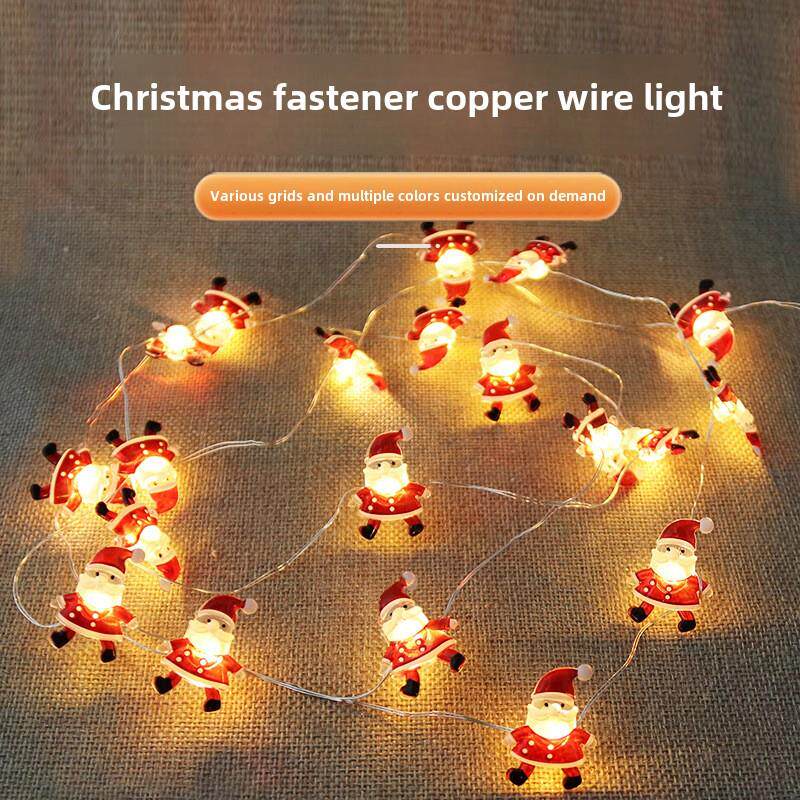 led Christmas decorative lights strung snowman deer head