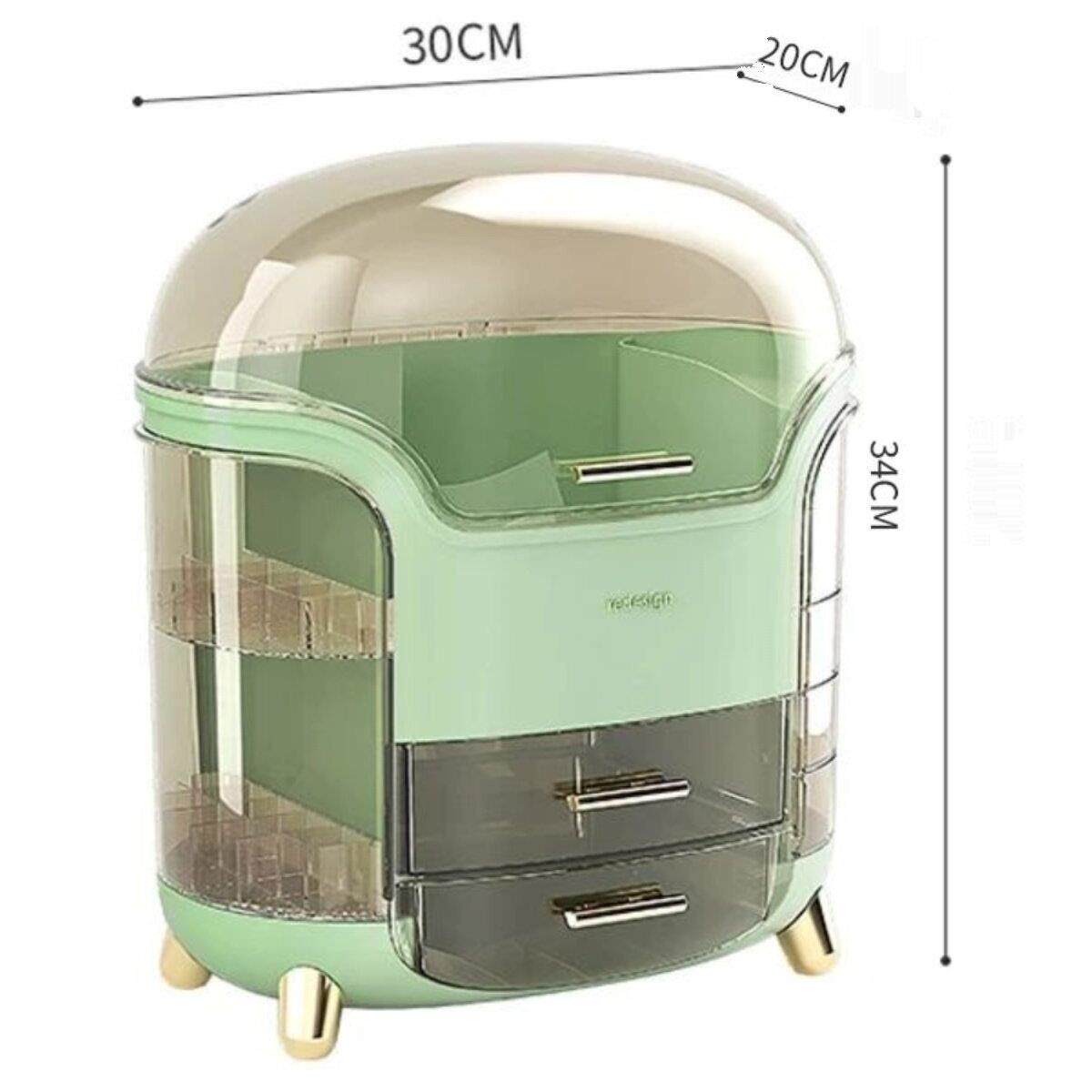 Transparent Desk Makeup Organizer Box 透明桌面化妆收纳盒